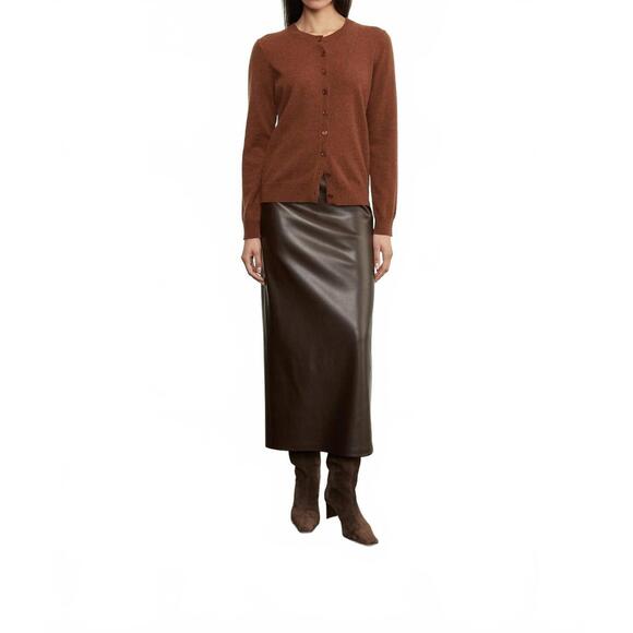 NEW ENZA COSTA cashmere fitted cardigan in hazel
